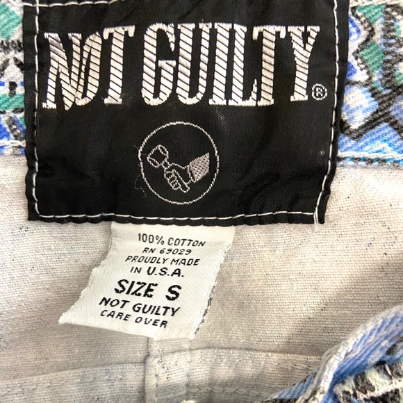 Vintage Abstract High Waist Shorts - Picture 6 of 10